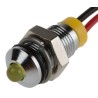 RS PRO Yellow Panel Mount Indicator 2V dc 20mA Lead Wire Termination IP67 Prominent Bezel 722-7684