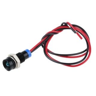 RS PRO Blue Panel Mount Indicator 2V dc 20mA Lead Wire Termination IP67 Recessed 722-7738