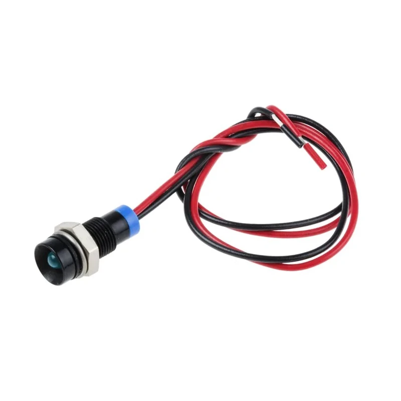 RS PRO Blue Panel Mount Indicator 2V dc 20mA Lead Wire Termination IP67 Recessed 722-7738
