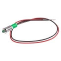 RS PRO Green Panel Mount Indicator 12V dc 20mA Lead Wire Termination IP67 Prominent Bezel 722-7788