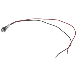 RS PRO Panel Mount Indicator Green, Red LED, 24V dc, 20mA, Lead Wire Termination, IP67, Prominent Bezel 722-7811