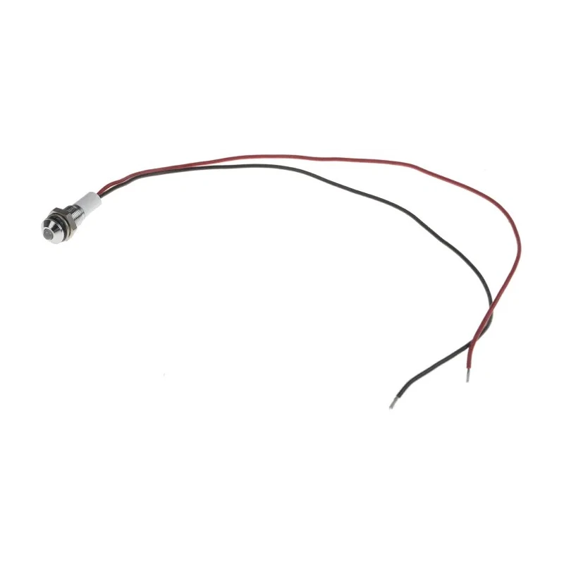 RS PRO Panel Mount Indicator Green, Red LED, 24V dc, 20mA, Lead Wire Termination, IP67, Prominent Bezel 722-7811