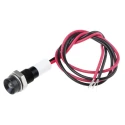 RS PRO White Panel Mount Indicator, 12V dc, 20mA, Lead Wire Termination, IP67, Recessed 722-7839