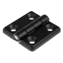 Southco Zinc Material Butt Hinge 50mm x 50mm x 11mm Free Swinging Bright Chrome Plated Black Powder Coated 721-0746