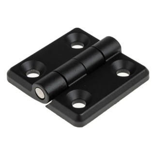 Southco Zinc Material Butt Hinge 50mm x 50mm x 11mm Free Swinging Bright Chrome Plated Black Powder Coated 721-0746