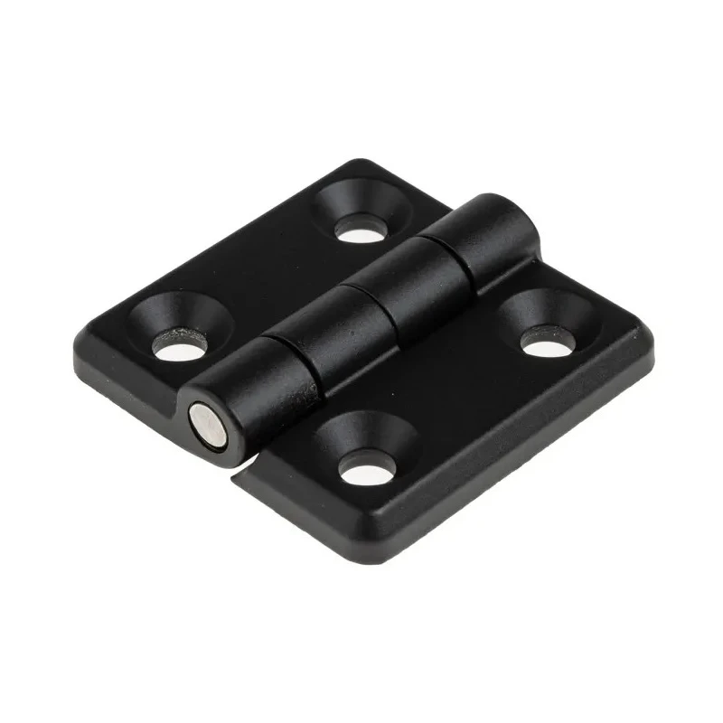 Southco Zinc Material Butt Hinge 50mm x 50mm x 11mm Free Swinging Bright Chrome Plated Black Powder Coated 721-0746
