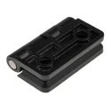 Southco Zinc Material Butt Hinge 50mm x 50mm x 11mm Free Swinging Bright Chrome Plated Black Powder Coated 721-0746