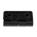 Southco Zinc Material Butt Hinge 50mm x 50mm x 11mm Free Swinging Bright Chrome Plated Black Powder Coated 721-0746