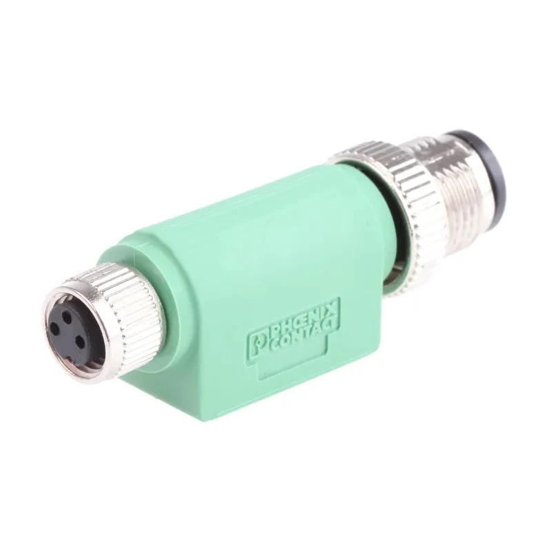 Phoenix Contact Straight Circular Connector Adapter 3 M12 Male to 3 M8 Female 4A Current IP65/IP67 SAC Series 60V 1519752