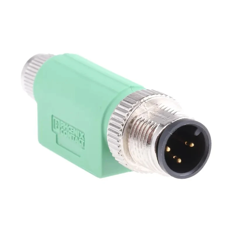 Phoenix Contact Straight Circular Connector Adapter 3 M12 Male to 3 M8 Female 4A Current IP65/IP67 SAC Series 60V 1519752
