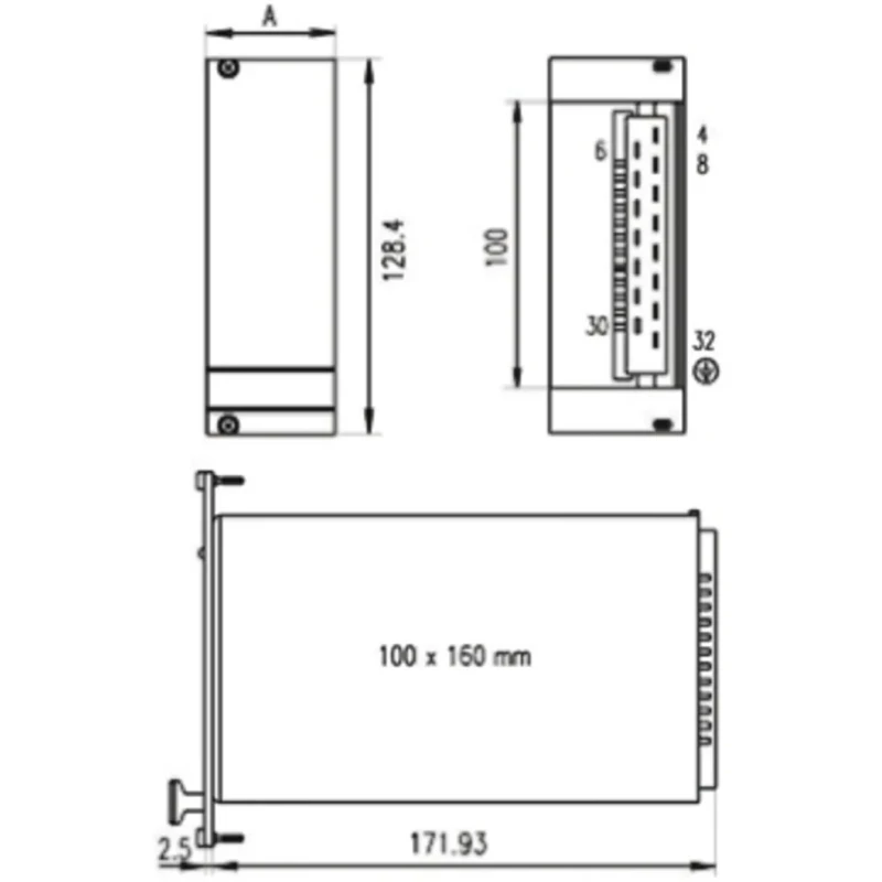 nVent SCHROFF MAXPOWER / MAX 312 Switching Power Supply Input 100V to 254V AC 100W 19in Rack Mount 13100122