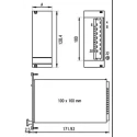 nVent SCHROFF MAXPOWER / MAX 312 Switching Power Supply Input 100V to 254V AC 100W 19in Rack Mount 13100122