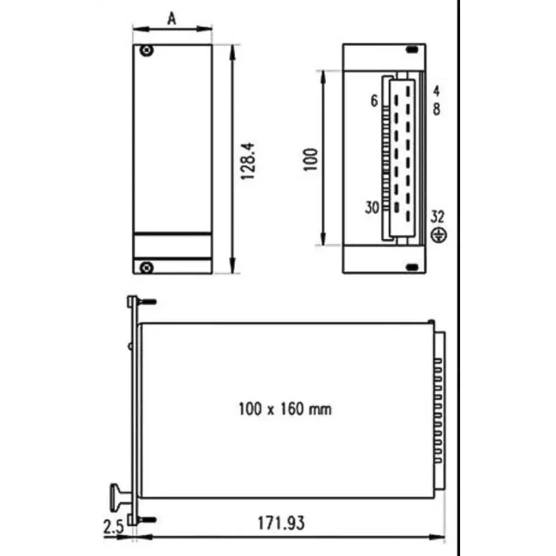 nVent SCHROFF MAXPOWER / MAX 312 Switching Power Supply Input 100V to 254V AC 100W 19in Rack Mount 13100122