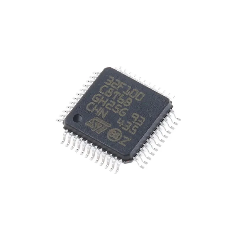STMicroelectronics 32 bit ARM Cortex M3 Microcontroller STM32F100C8T6B 24 MHz 64kB FLASH 48-Pin LQFP
