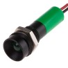 RS PRO Green Panel Mount Indicator 12V DC 20mA Lead Wire Termination IP67 Recessed 723-9491