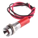 RS PRO Red Panel Mount Indicator 220V AC 3mA Lead Wire Termination IP67 Recessed 723-9589