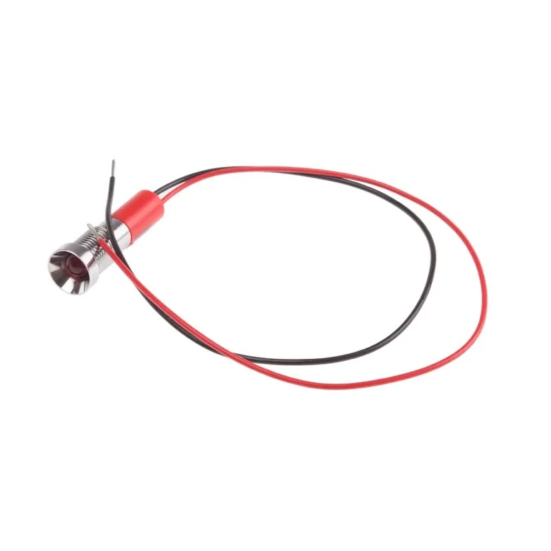 RS PRO Red Panel Mount Indicator 110V AC 6mA Lead Wire Termination IP67 Recessed 723-9561