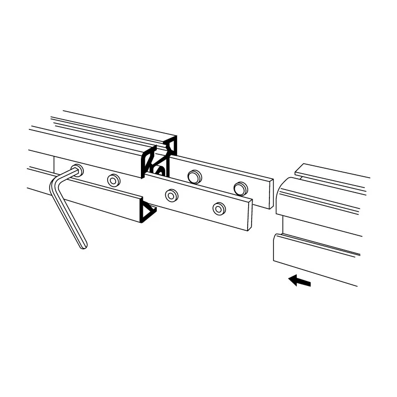 FlexLink M5 Connecting Strip Steel Fixing and Connection Element Strut Profile 22 mm Groove Size 5.5 mm Length 3m XDFC 9X40