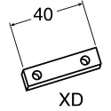 FlexLink M5 Connecting Strip Steel Fixing and Connection Element Strut Profile 22 mm Groove Size 5.5 mm Length 3m XDFC 9X40