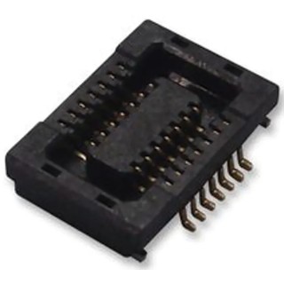 Hirose DF23 Series Straight Surface PCB Socket, 20-Contact, 2 Row, 0.5 mm Pitch, 50V, 300mA, Gold Plated 