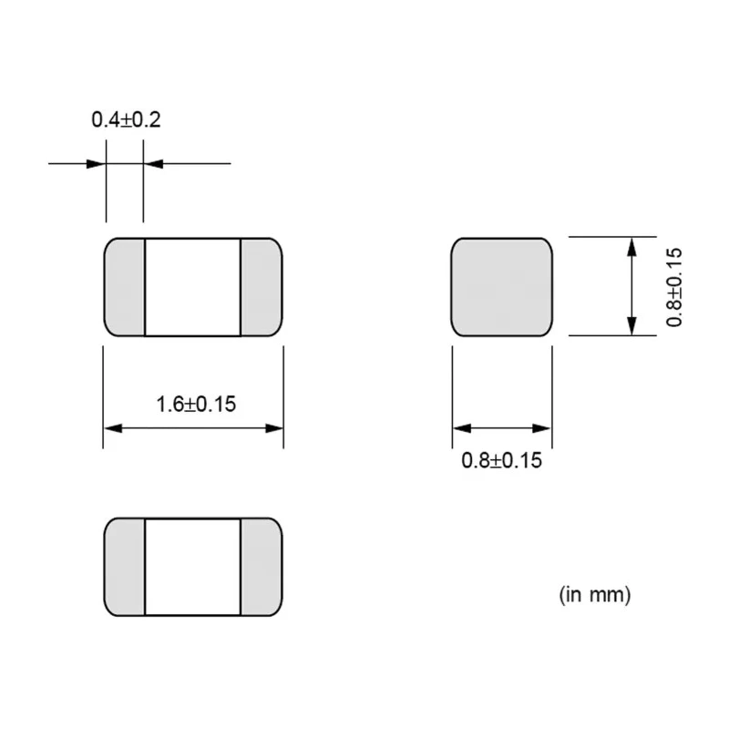 Murata 0.8 mm Solder Mount 0603 Chip Ferrite Bead 470 Ω Impedance at 100 MHz BLM18PG471SN1D