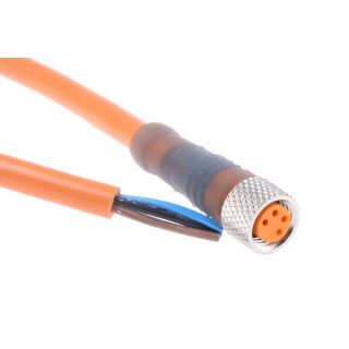 Lumberg Automation Sensor Actuator Cable Female 4 Way M8 A Coding Straight to Male Unterminated 2m 30V 11300 RKMV 4-07/2 M