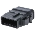 Deutsch DTM Automotive Connector Male Black Panel Mount 12 Contact Crimp Termination DTM06-12SB-E007