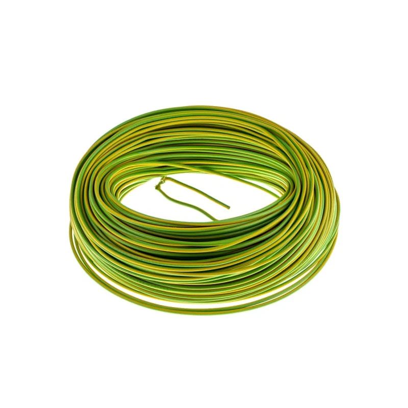 Lapp H05V-K Series Yellow, Green 0.5 mm² Hook Up Wire, 16/32 Strands, 100 m Length, Polyvinyl Chloride 4510001