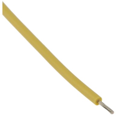 Lapp OLFLEX HEAT 180 SiF Series Yellow 0.25 mm² Hook Up Wire 14 x 0.15 mm 100 m Silicone Rubber 47005