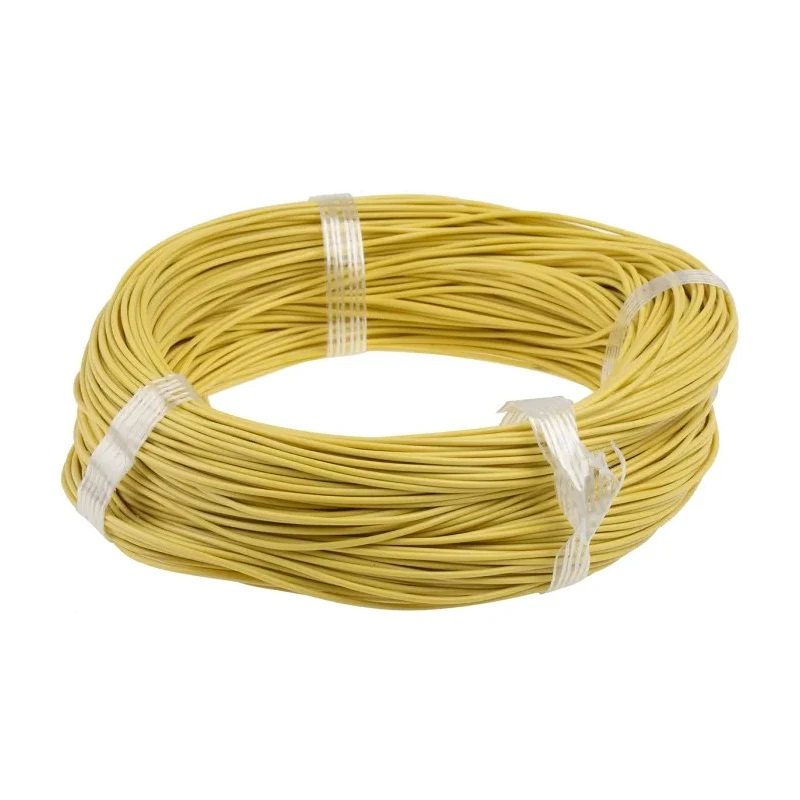 Lapp OLFLEX HEAT 180 SiF Series Yellow 0.25 mm² Hook Up Wire 14 x 0.15 mm 100 m Silicone Rubber 47005