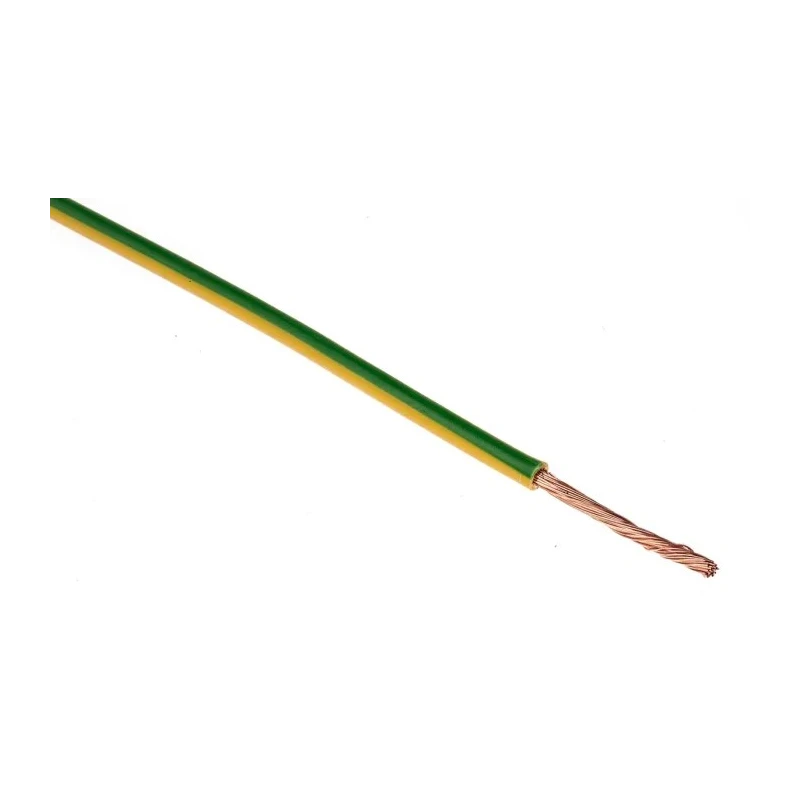 Lapp H07V-K Series Yellow, Green 2.5 mm² 50/30 AWG Single Core Hook Up Wire, 100 m, Polyvinyl Chloride Jacket 4520002