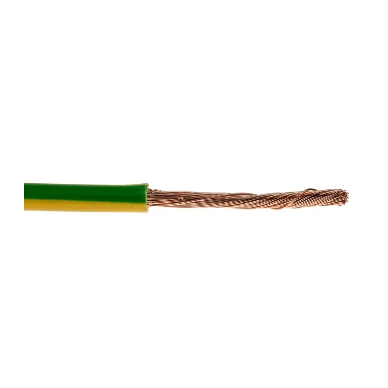 Lapp H07V-K Series Yellow, Green 2.5 mm² 50/30 AWG Single Core Hook Up Wire, 100 m, Polyvinyl Chloride Jacket 4520002