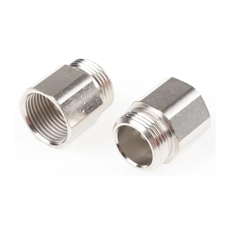 RS PRO Nickel-Plated Brass Conduit Fitting, 13 mm Nominal Size, PG13.5 to M20 Thread Size 623-934