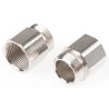 RS PRO Nickel-Plated Brass Conduit Fitting, 13 mm Nominal Size, PG13.5 to M20 Thread Size 623-934