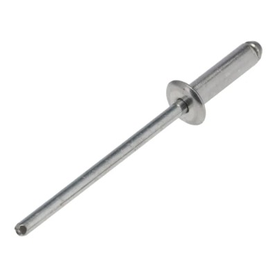 POP Aluminium Blind Rivet Dome Head 3.2 mm Diameter, 11.5 mm Length, Steel Mandrel TAPD410BS