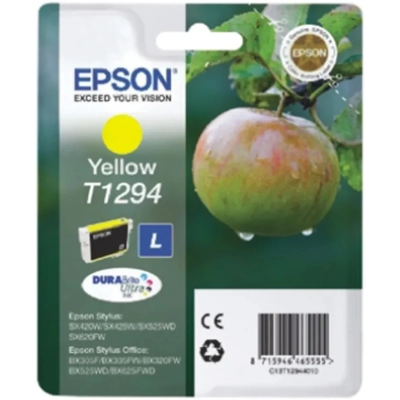 Epson Yellow Ink Cartridge T1294 C13T12944010 for Multiple Compatible Printers United Kingdom