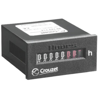 Crouzet CHM24 Hour Meter 7 Digit Mechanical Panel Mount 264V AC Germany CHM24