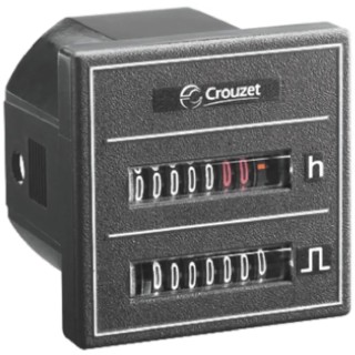 Crouzet Mechanical 8 Digit Hour Meter Panel Mount 30V DC 4mm Digit Height CMM48