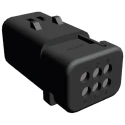 TE Connectivity AMPSEAL 16 Automotive Connector Male Grey Clip 6 Way Crimp Termination 776434-2