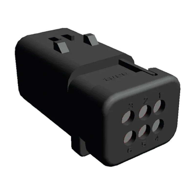 TE Connectivity AMPSEAL 16 Automotive Connector Male Grey Clip 6 Way Crimp Termination 776434-2
