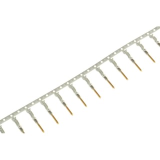 TE Connectivity AMPSEAL 16 Series Male Crimp Terminal 13A Current, 20 AWG Min, 18 AWG Max, Gold Plated Copper Alloy 1924463-1