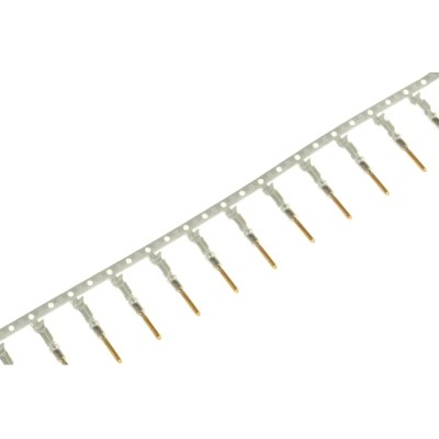 TE Connectivity AMPSEAL 16 Series Male Crimp Terminal 13A Current, 20 AWG Min, 18 AWG Max, Gold Plated Copper Alloy 1924463-1