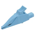 Staubli Blue Crocodile Clip with Brass Contact, 32A Current Rating, Insulated Thermoplastic Elastomer, Model 66.9575-23