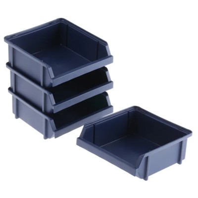 Raaco Polypropylene Storage Bin Blue 130 mm x 125 mm x 50 mm 138819