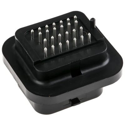 TE Connectivity Superseal Automotive Connector Male Black Through Hole 26 Way Solder Termination 6473418-1