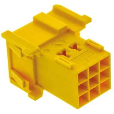 TE Connectivity Timer Automotive Connector Male Yellow Cable 9 Way Crimp Termination 1-967626-1