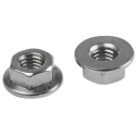 RS PRO Plain A2 Stainless Steel Flanged Hex Nut M6 14.2mm Flange Diameter 6mm Height DIN 6923 725-9640