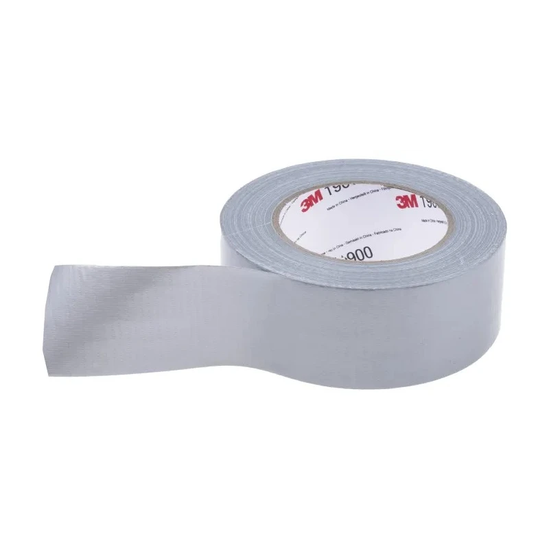 3M Value Duct 1900 Scotch 1900 Duct Tape, 50 m Length x 50 mm Width, Rubber Adhesive, Polyethylene Cloth Backing 1900