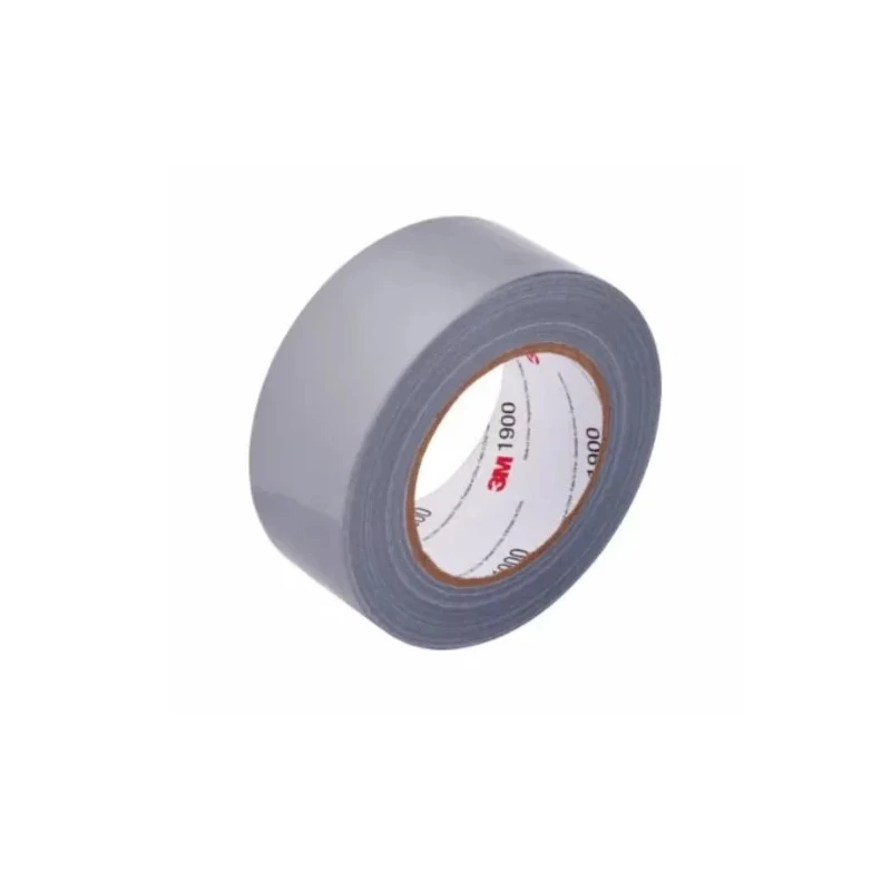 3M Value Duct 1900 Scotch 1900 Duct Tape, 50 m Length x 50 mm Width, Rubber Adhesive, Polyethylene Cloth Backing 1900