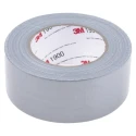3M Value Duct 1900 Scotch 1900 Duct Tape, 50 m Length x 50 mm Width, Rubber Adhesive, Polyethylene Cloth Backing 1900